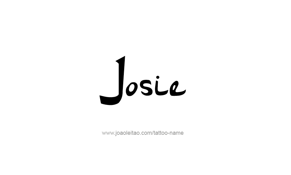 Tattoo Design Name Josie   