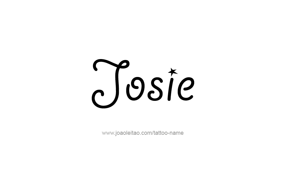 Tattoo Design Name Josie   