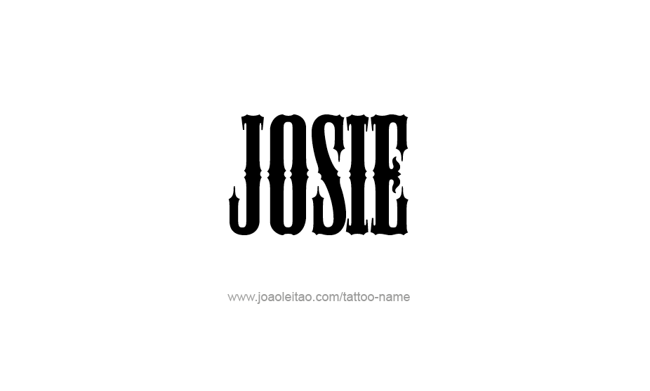 Tattoo Design Name Josie   