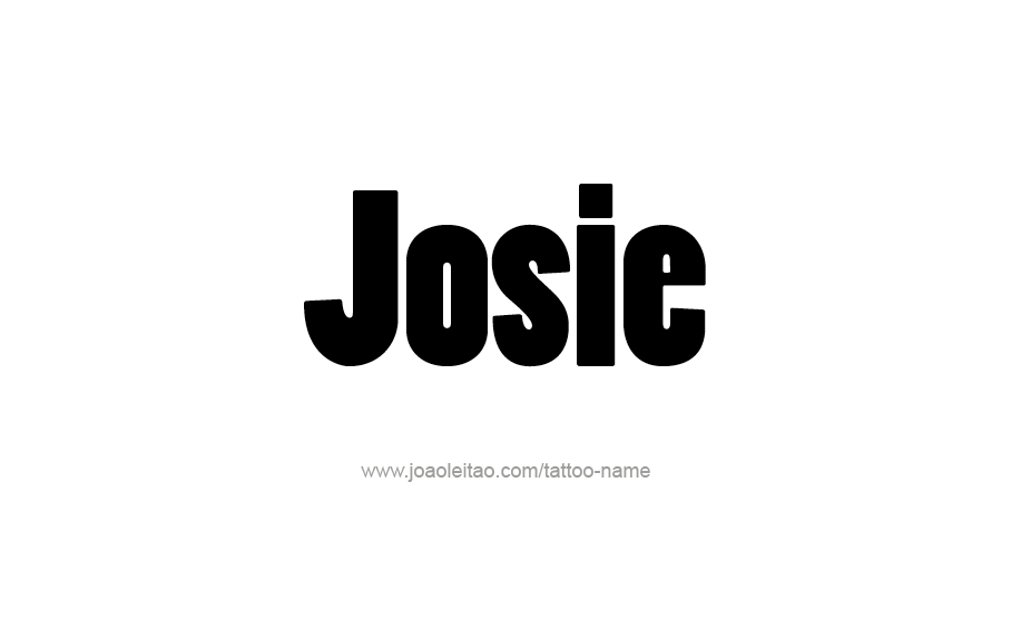 Tattoo Design Name Josie   