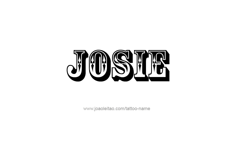 Tattoo Design Name Josie   