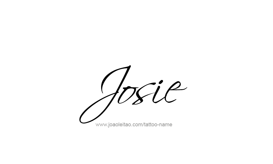 Tattoo Design Name Josie   