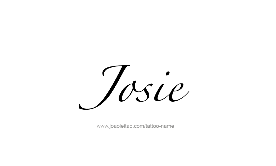 Tattoo Design Name Josie   