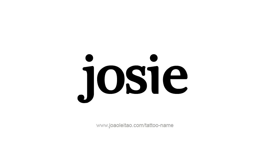 Tattoo Design Name Josie   