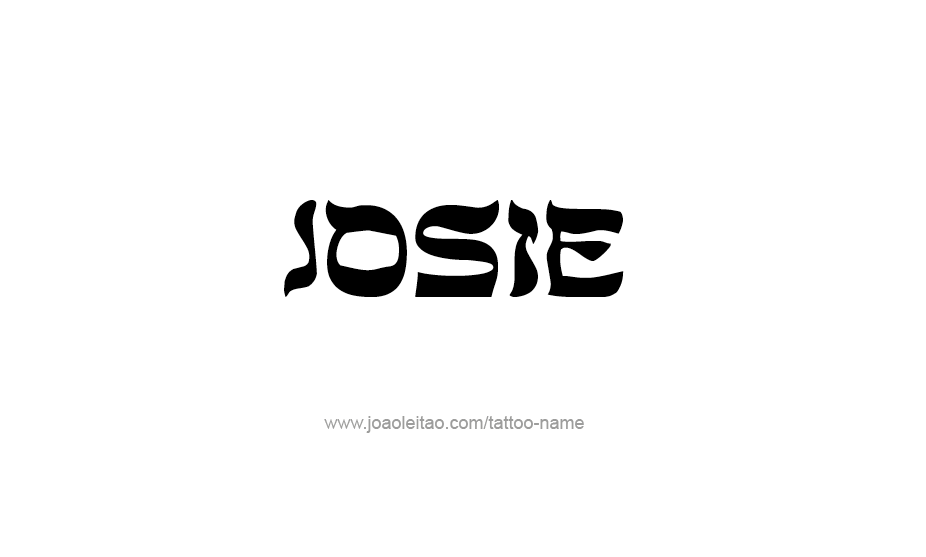 Tattoo Design Name Josie   