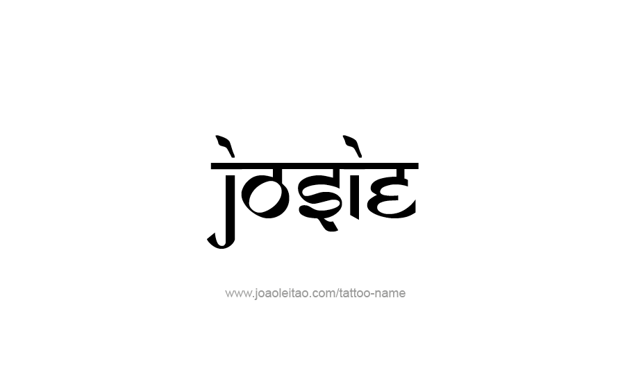 Tattoo Design Name Josie   