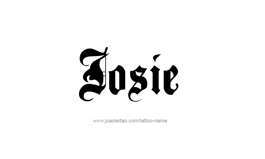 Tattoo Design Name Josie   