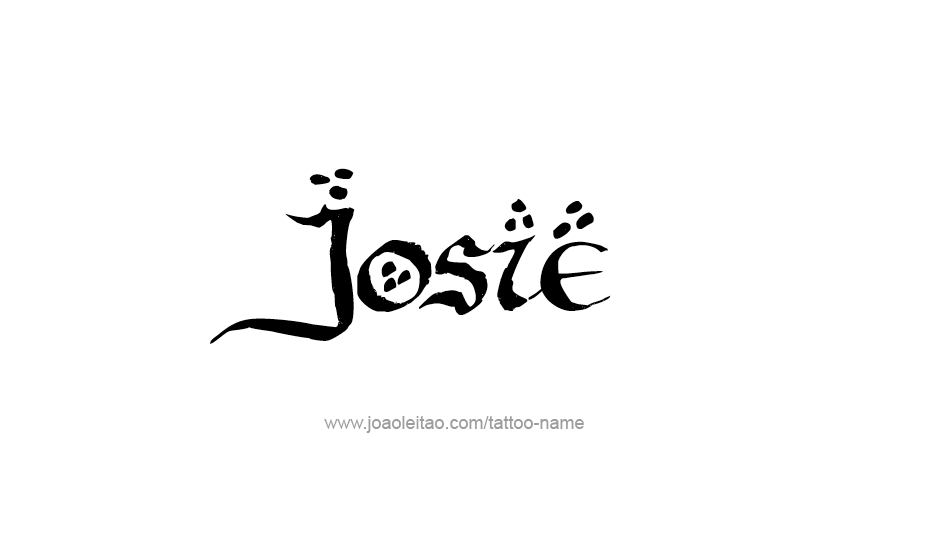 Tattoo Design Name Josie   