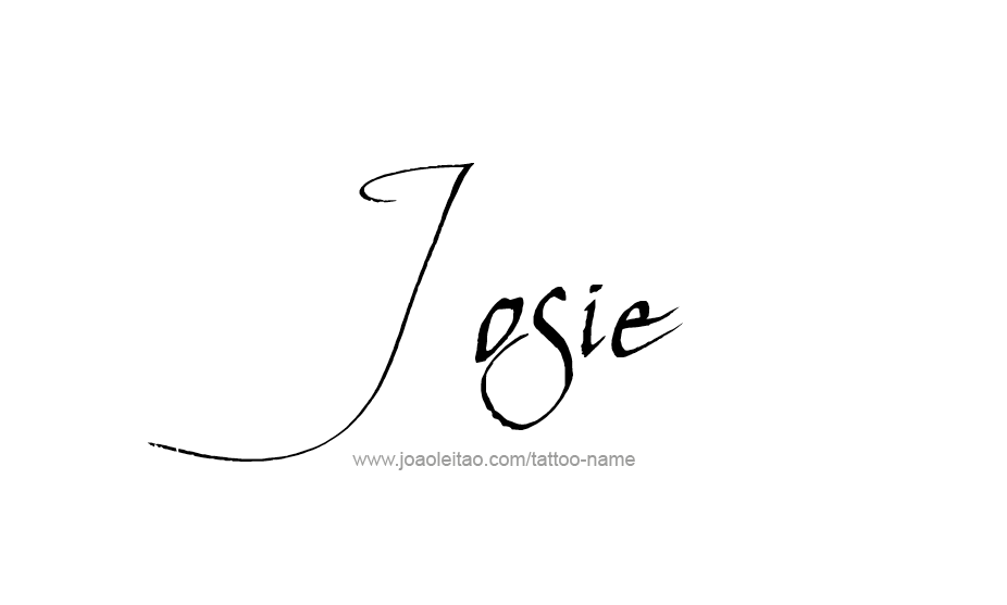 Tattoo Design Name Josie   