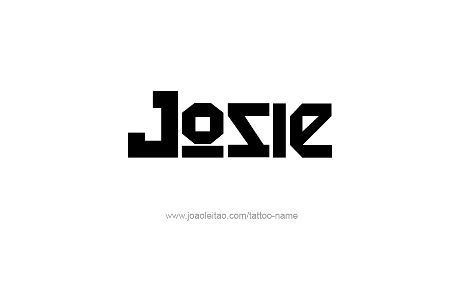 Tattoo Design Name Josie   