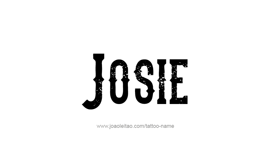 Tattoo Design Name Josie   