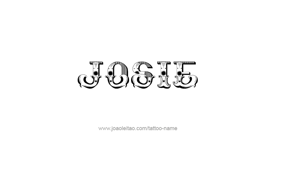 Tattoo Design Name Josie   