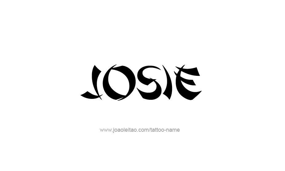 Tattoo Design Name Josie   