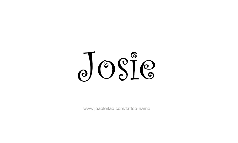 Tattoo Design Name Josie   