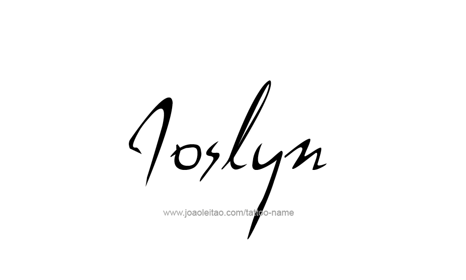 Tattoo Design Name Joslyn   