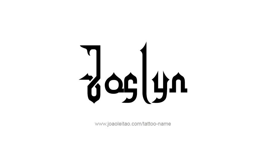 Tattoo Design Name Joslyn   