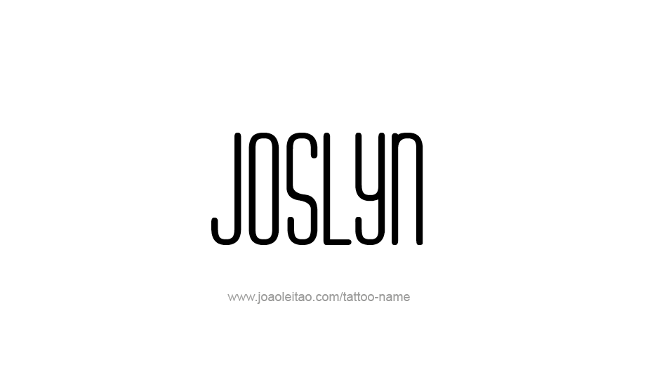 Tattoo Design Name Joslyn   