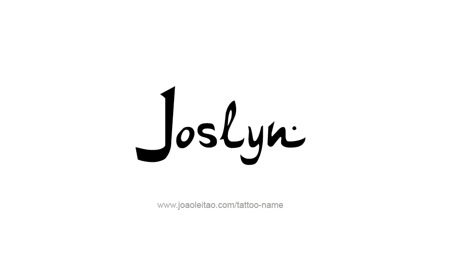 Tattoo Design Name Joslyn   