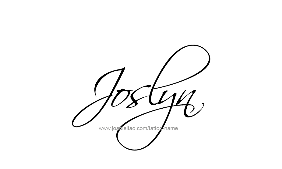 Tattoo Design Name Joslyn   