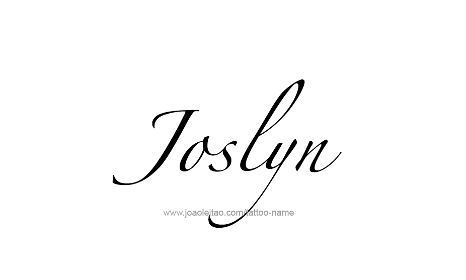 Tattoo Design Name Joslyn   