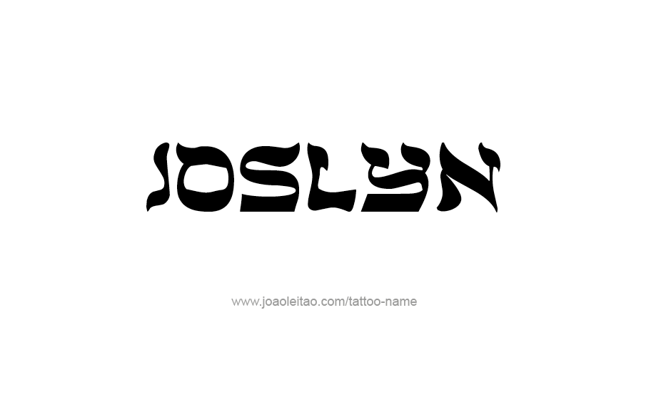 Tattoo Design Name Joslyn   