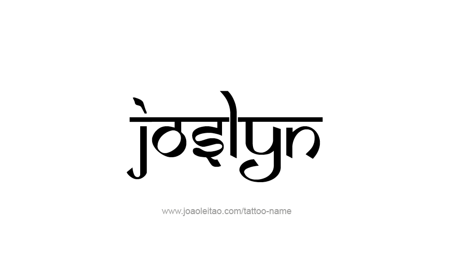 Tattoo Design Name Joslyn   