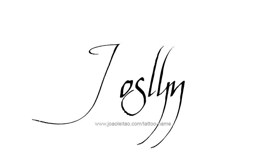 Tattoo Design Name Joslyn   