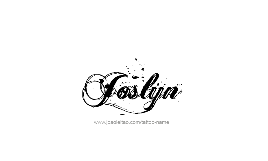 Tattoo Design Name Joslyn   