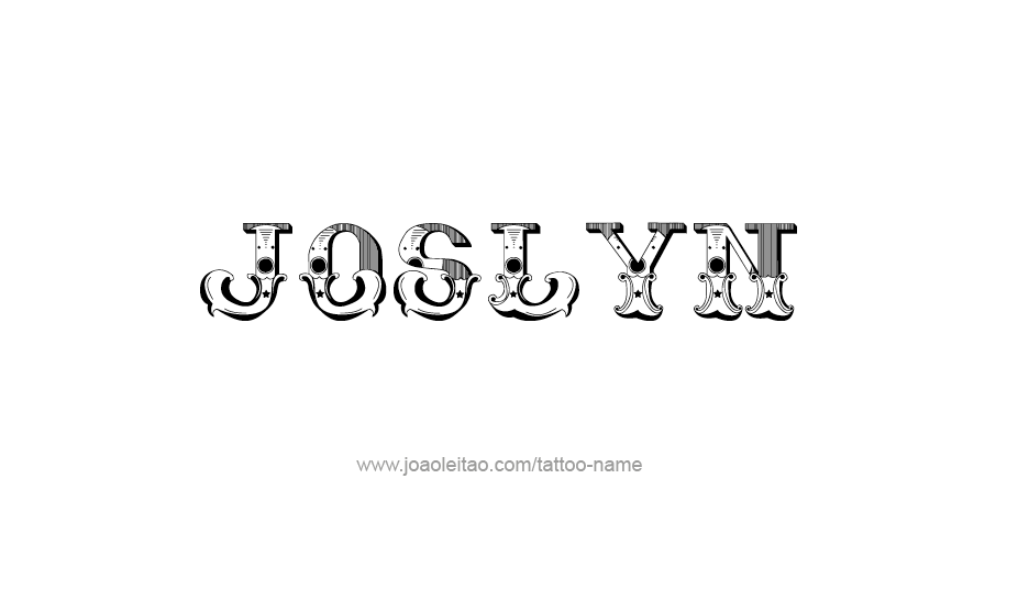 Tattoo Design Name Joslyn   