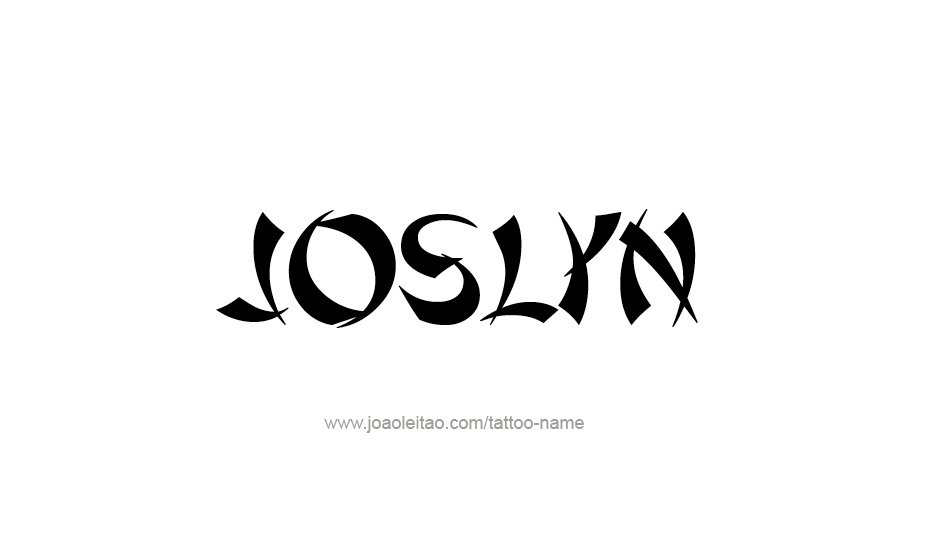 Tattoo Design Name Joslyn   