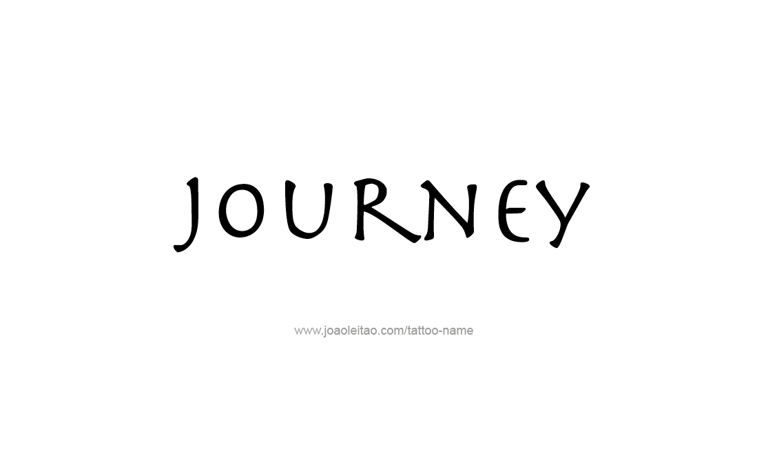 Journey Name Tattoo Designs