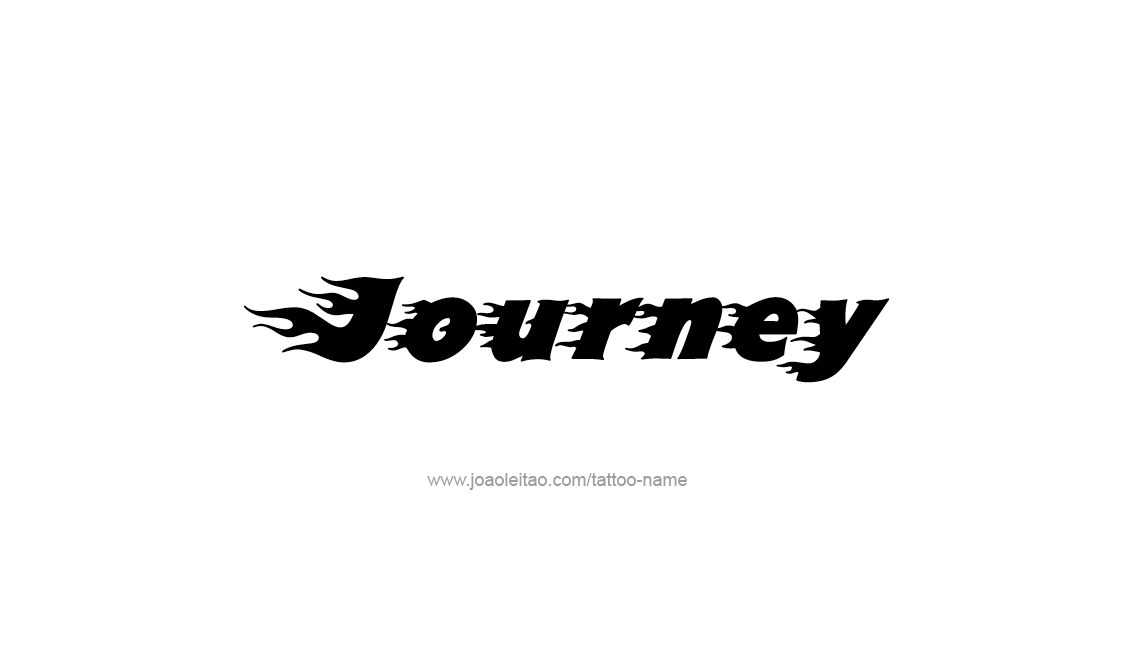 Journey Name Tattoo Designs