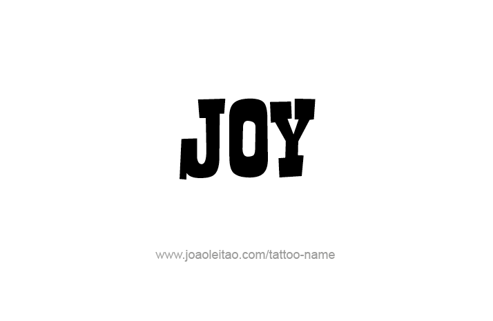 Tattoo Design Name Joy   