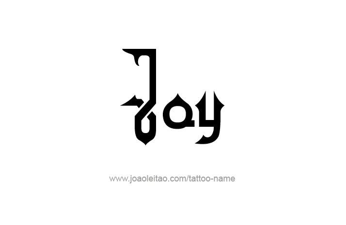 Tattoo Design Name Joy   