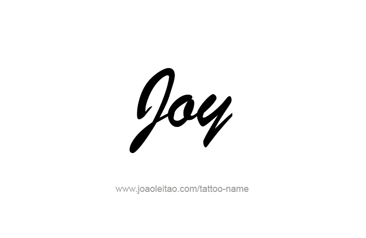 Tattoo Design Name Joy   