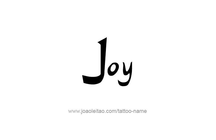 Tattoo Design Name Joy   