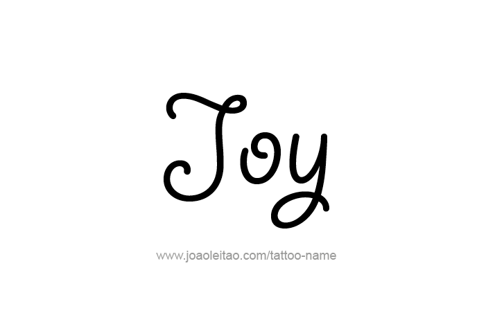 Tattoo Design Name Joy   