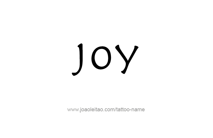 Tattoo Design Name Joy   