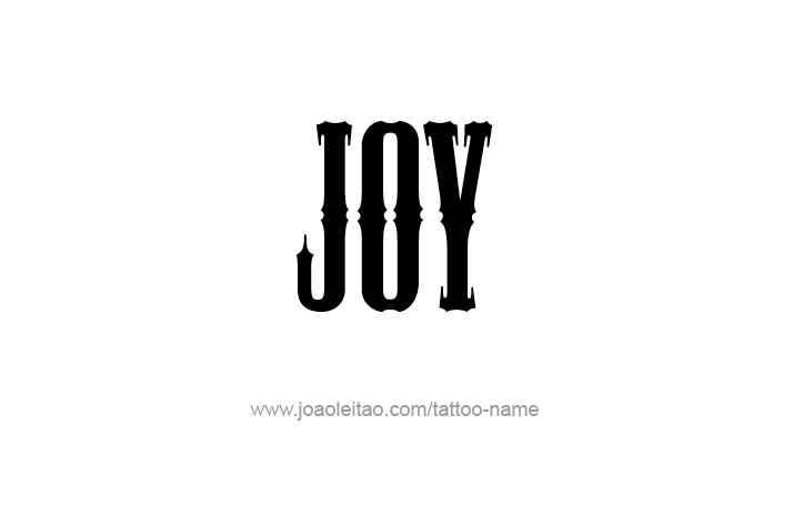 Tattoo Design Name Joy   