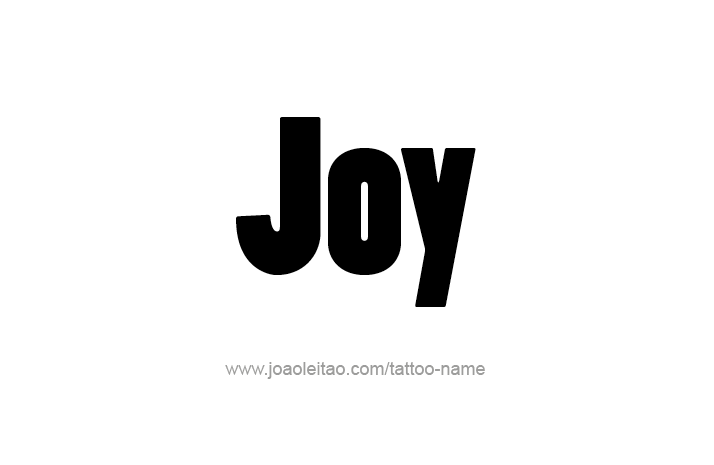 Tattoo Design Name Joy   