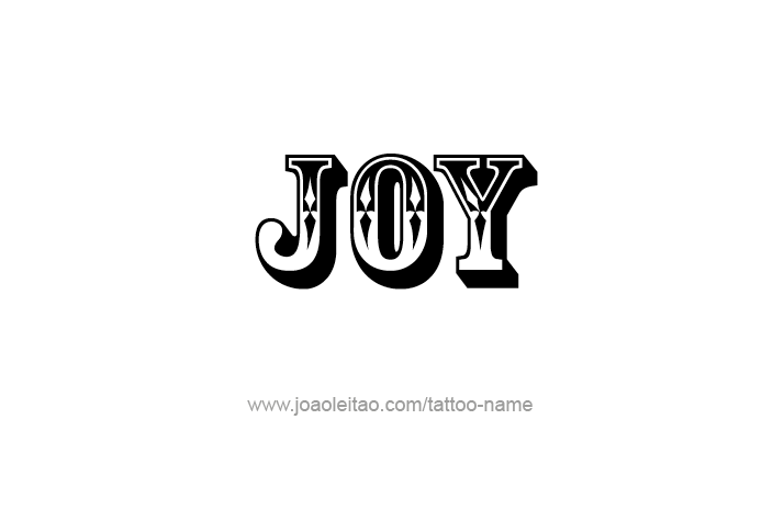 Tattoo Design Name Joy   