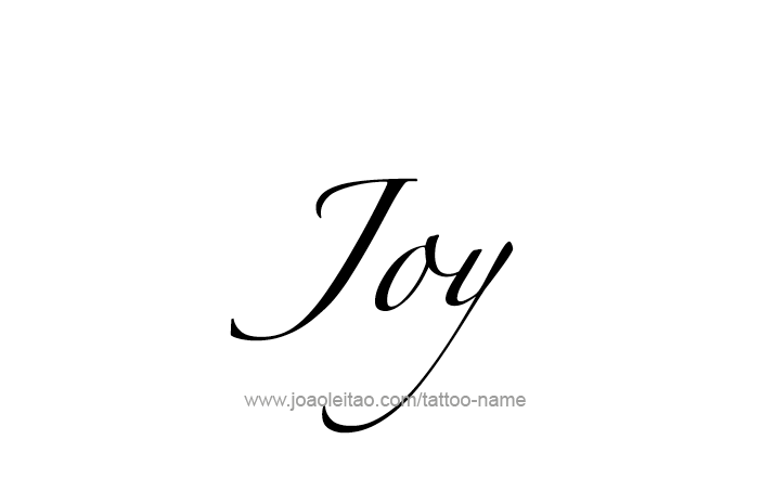 Tattoo Design Name Joy   