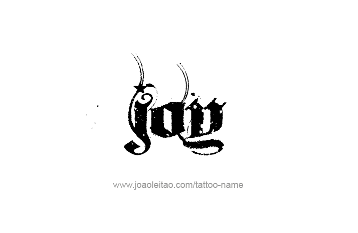 Tattoo Design Name Joy   