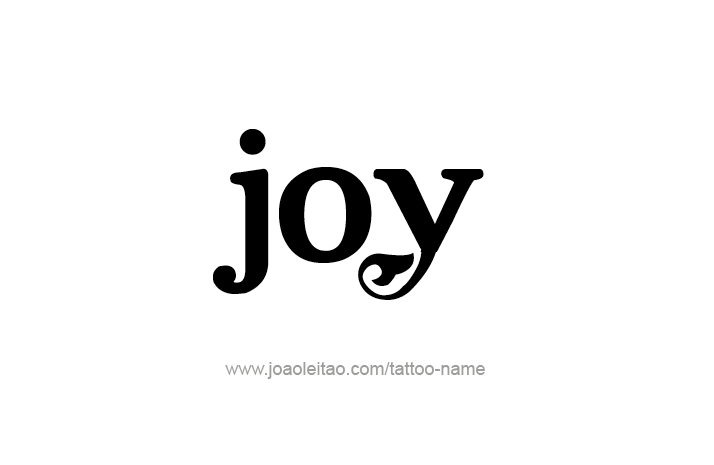 Tattoo Design Name Joy   