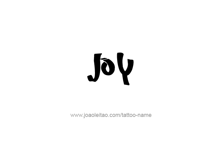 Tattoo Design Name Joy   