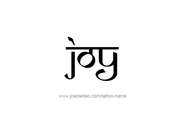 Tattoo Design Name Joy   