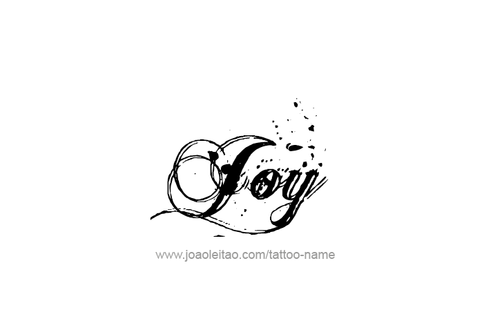 Tattoo Design Name Joy   