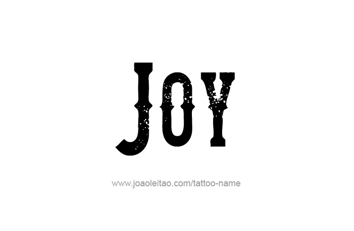 Tattoo Design Name Joy   