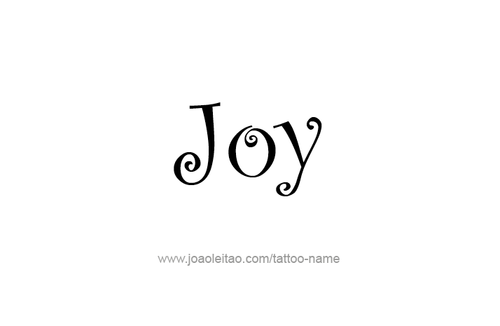 Tattoo Design Name Joy   