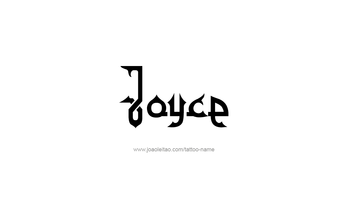 Tattoo Design Name Joyce   